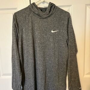 NWT Nike Men's Gray Long Sleeve Performance hoodie